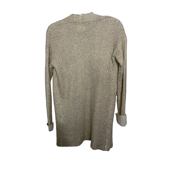RUBY MOON Open Cardigan Knit Medium Nuetral Cream Tan - Picture 3 of 5